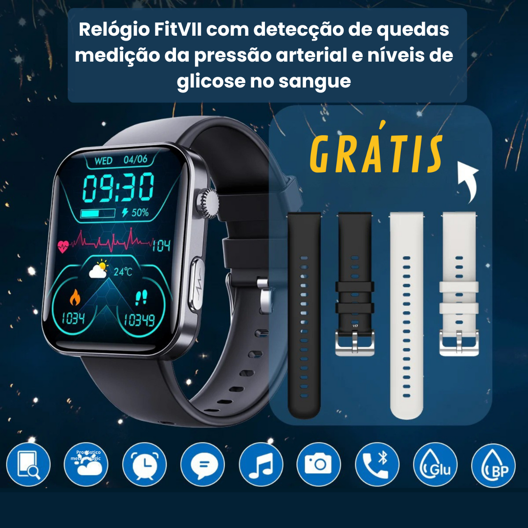 (Super Promocja) PulseMax™ Inteligentny zegarek z pomiarem glukozy, tętna i funkcjami telefonicznymi
